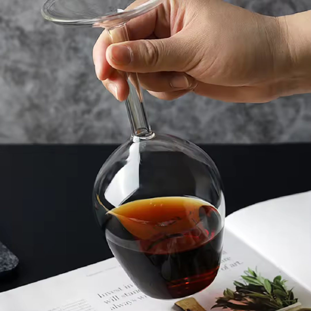 Copa de vino invertida